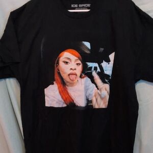 Kids Black Graphic T-Shirt